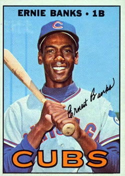 1967 Topps #215 Ernie Banks Front