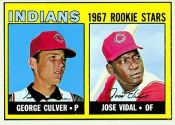 1967 Topps #499 Indians 1967 Rookie Stars (George Culver / Jose Vidal) Front