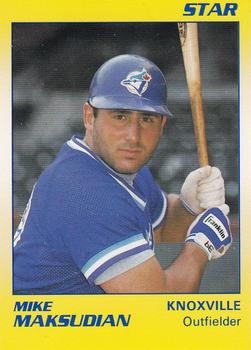 1990 Star Knoxville Blue Jays #11 Mike Maksudian Front