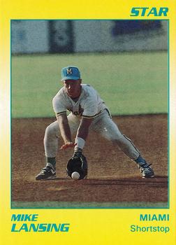 1990 Star Miami Miracle I #16 Mike Lansing Front