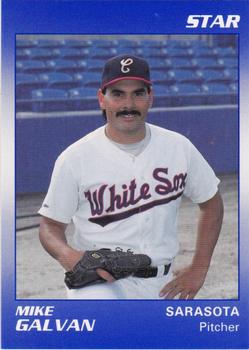 1990 Star Sarasota White Sox #9 Mike Galvan Front