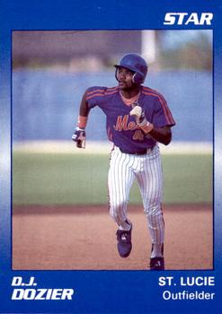 1990 Star St. Lucie Mets #6 D.J. Dozier Front