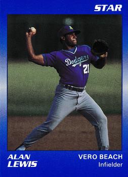 1990 Star Vero Beach Dodgers #18 Alan Lewis Front