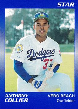 1990 Star Vero Beach Dodgers #8 Anthony Collier Front