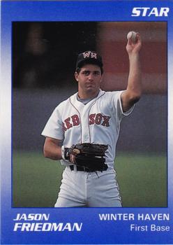 1990 Star Winter Haven Red Sox #9 Jason Friedman Front