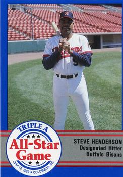 1989 ProCards Triple A All-Stars #AAA22 Steve Henderson Front