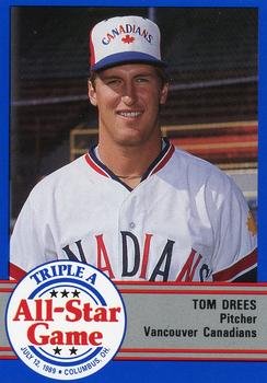 1989 ProCards Triple A All-Stars #AAA29 Tom Drees Front