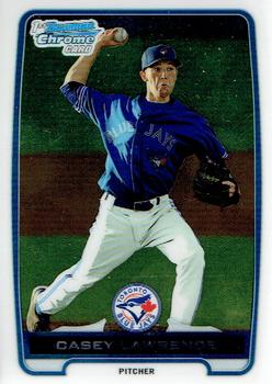 2012 Bowman - Chrome Prospects #BCP54 Casey Lawrence Front
