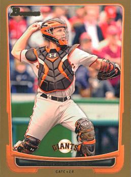 2012 Bowman - Gold #163 Buster Posey Front