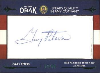 2011 TriStar Obak - Cut Signatures Green #NNO Gary Peters Front