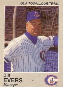 1995 Columbus Clippers #NNO Bill Evers Front