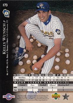 1995 Upper Deck Minor League #173 Kelly Wunsch Back