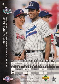 1995 Upper Deck Minor League #8 Ruben Rivera Back