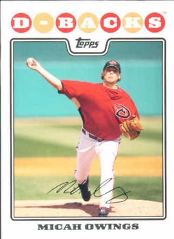 2008 Topps #382 Micah Owings Front