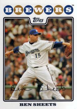 2008 Topps #160 Ben Sheets Front