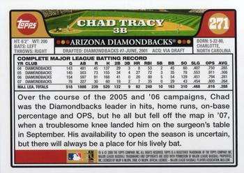2008 Topps #271 Chad Tracy Back