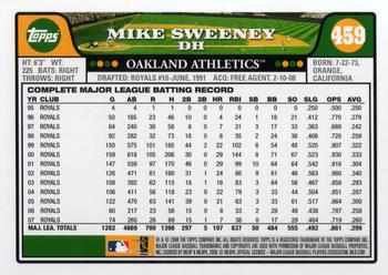 2008 Topps #459 Mike Sweeney Back