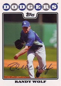 2008 Topps #9 Randy Wolf Front