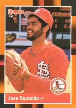 1988 Donruss Baseball's Best #313 Jose Oquendo Front