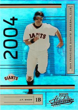 2004 Playoff Absolute Memorabilia #171 J.T. Snow Front