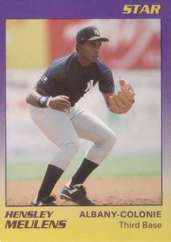 1989 Star Albany-Colonie Yankees #13 Hensley Meulens Front