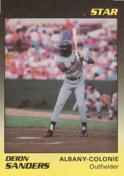 1989 Star Albany-Colonie Yankees #23 Deion Sanders Front