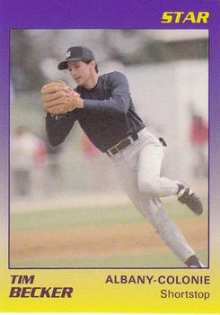 1989 Star Albany-Colonie Yankees #2 Tim Becker Front