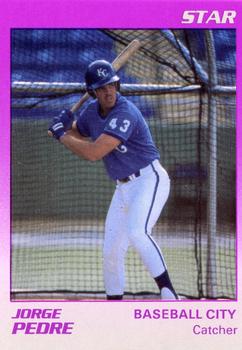 1989 Star Baseball City Royals #20 Jorge Pedre Front