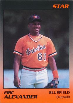 1989 Star Bluefield Orioles #1 Eric Alexander Front