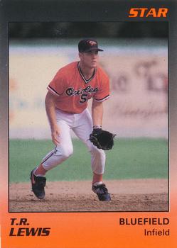 1989 Star Bluefield Orioles #13 T.R. Lewis Front