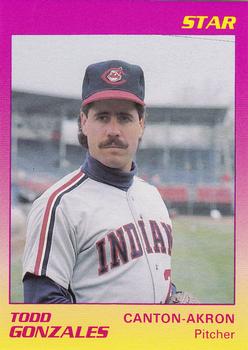 1989 Star Canton-Akron Indians #8 Todd Gonzales Front