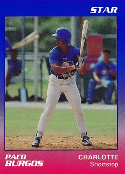 1989 Star Charlotte Rangers #4 Paco Burgos Front