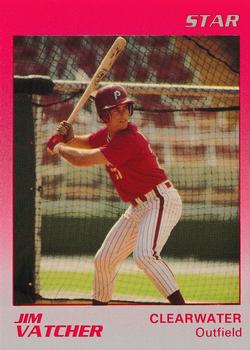 1989 Star Clearwater Phillies #23 Jim Vatcher Front