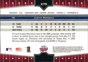 2005 Donruss Champions #275 Justin Morneau Back