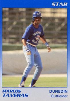 1989 Star Dunedin Blue Jays #18 Marcos Taveras Front