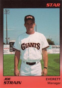 1989 Star Everett Giants #30 Joe Strain Front