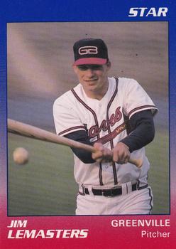 1989 Star Greenville Braves #13 Jim LeMasters Front
