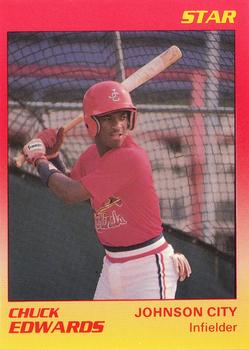 1989 Star Johnson City Cardinals #9 Chuck Edwards Front