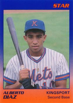 1989 Star Kingsport Mets #7 Alberto Diaz Front