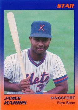 1989 Star Kingsport Mets #12 James Harris Front