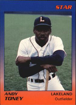 1989 Star Lakeland Tigers #23 Andy Toney Front