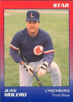1989 Star Lynchburg Red Sox #14 Juan Molero Front