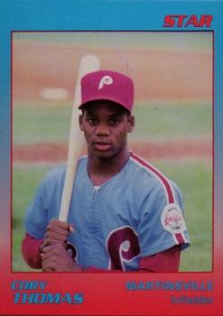 1989 Star Martinsville Phillies #30 Corey Thomas Front