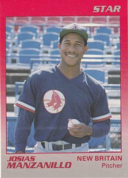 1989 Star New Britain Red Sox #8 Josias Manzanillo Front