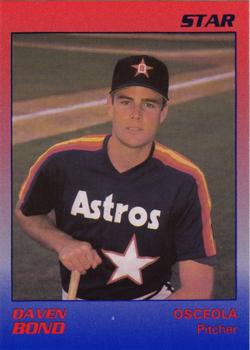 1989 Star Osceola Astros #2 Daven Bond Front
