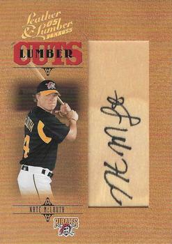 2005 Donruss Leather & Lumber #LC-166 Nate McLouth Front