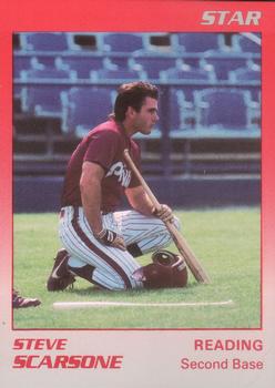 1989 Star Reading Phillies #22 Steve Scarsone Front