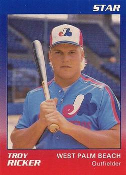 1989 Star West Palm Beach Expos #19 Troy Ricker Front