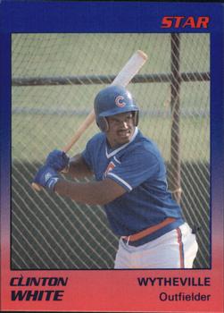 1989 Star Wytheville Cubs #28 Clinton White Front