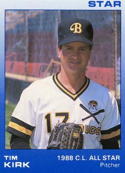 1988 Star Carolina League All-Stars #11 Tim Kirk Front